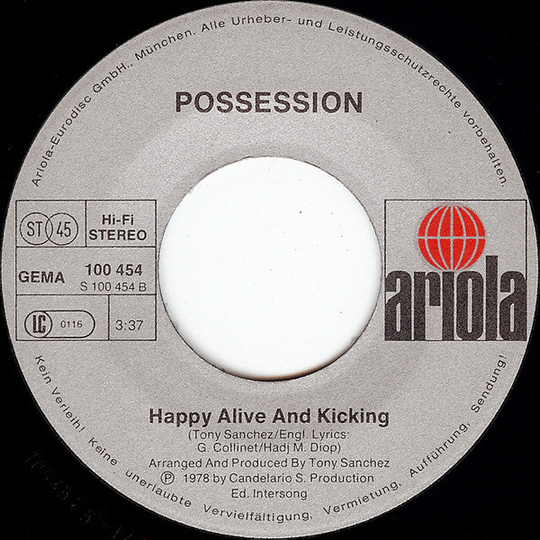 Possession (4) : Possess Me (7", Single, RE)