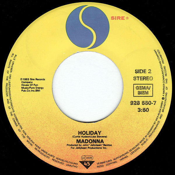 Madonna : True Blue (Remix/Edit) (7", Single)