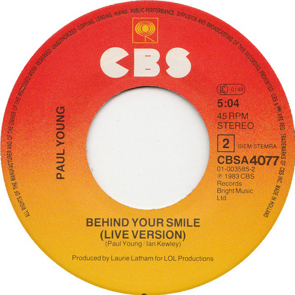 Paul Young : Love Of The Common People (7", Single)