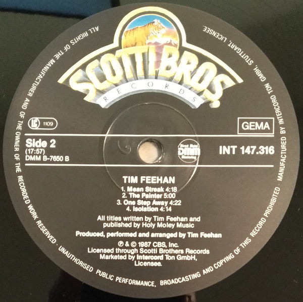 Tim Feehan : Tim Feehan (LP, Album, DMM)