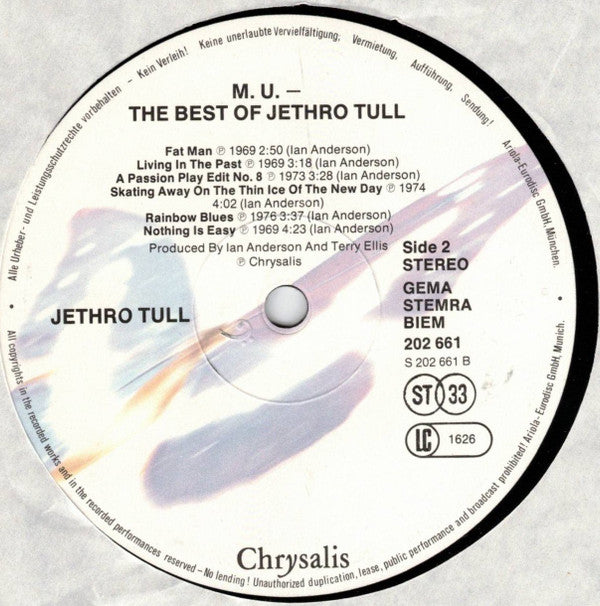 Jethro Tull : M.U. - The Best Of Jethro Tull (LP, Comp, RE)