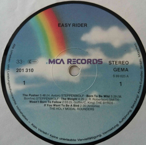 Various : Easy Rider (Songs As Performed In The Motion Picture) (LP, Comp, RP)