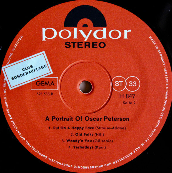 Oscar Peterson : A Portrait Of Oscar Peterson (LP, Comp)