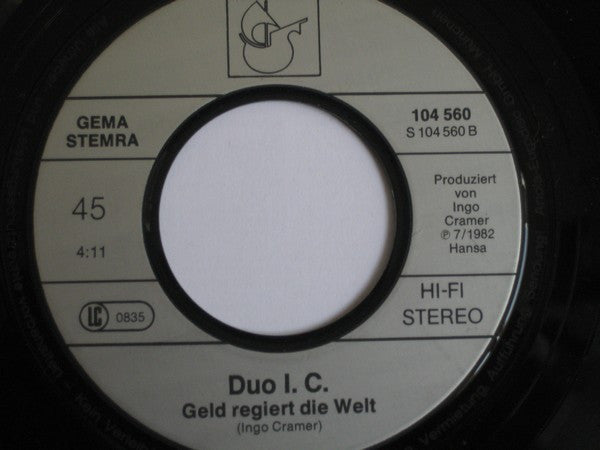 Duo I.C. : Ich Will Ein Foto Von Dir (7", Single)