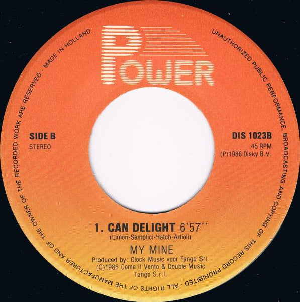 My Mine : Can Delight (7", Single)