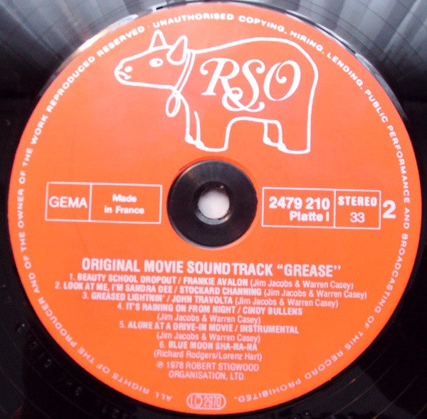 Various : Grease (Bande Originale Du Film) (2xLP, Album, RE)