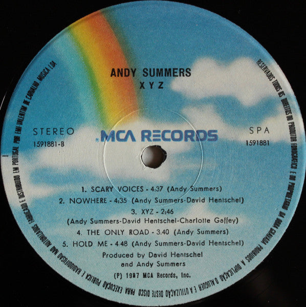 Andy Summers : XYZ (LP, Album)
