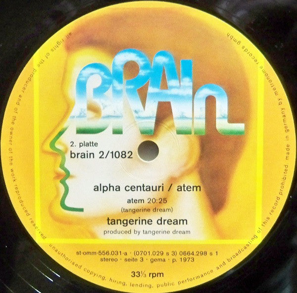 Tangerine Dream : Alpha Centauri / Atem (LP, Album, Quad, RE, RP + LP, Album, RE, RP + Comp)