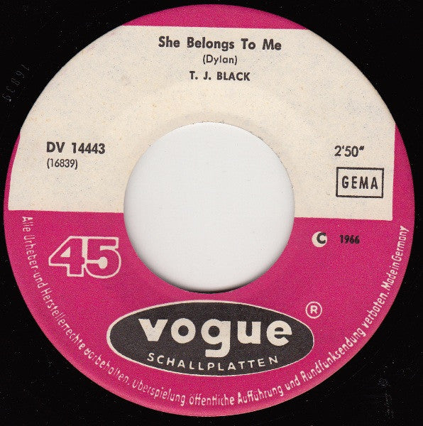 T.J. Black : Gotta Turn Myself On, Babe (7", Single)