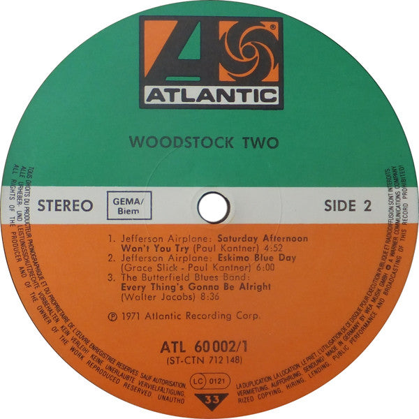 Various : Woodstock Two (2xLP, RE)