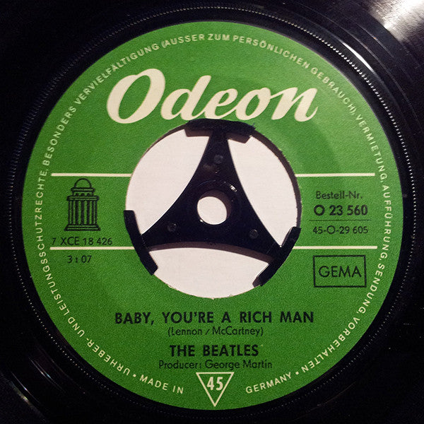 The Beatles : All You Need Is Love (7", Single, Mono, Rec)