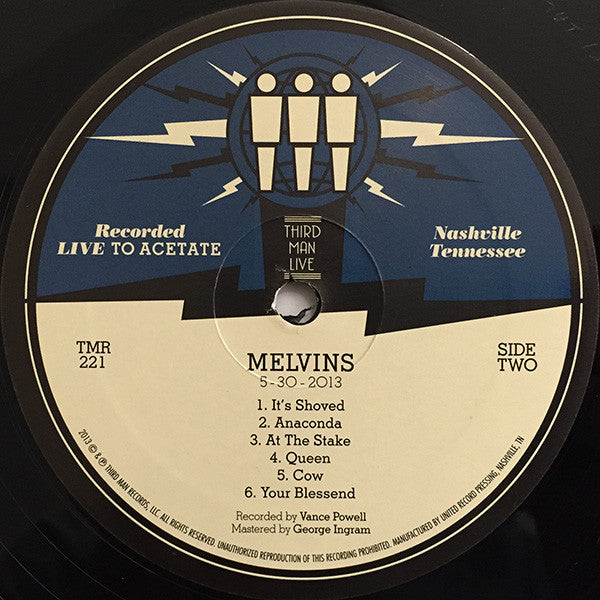 Melvins : Live At Third Man Records (LP, Die)