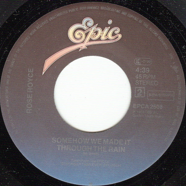 Rose Royce : Dance With Me (7")