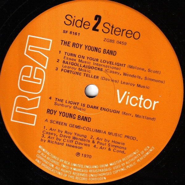 Roy Young Band : The Roy Young Band (LP, Album)
