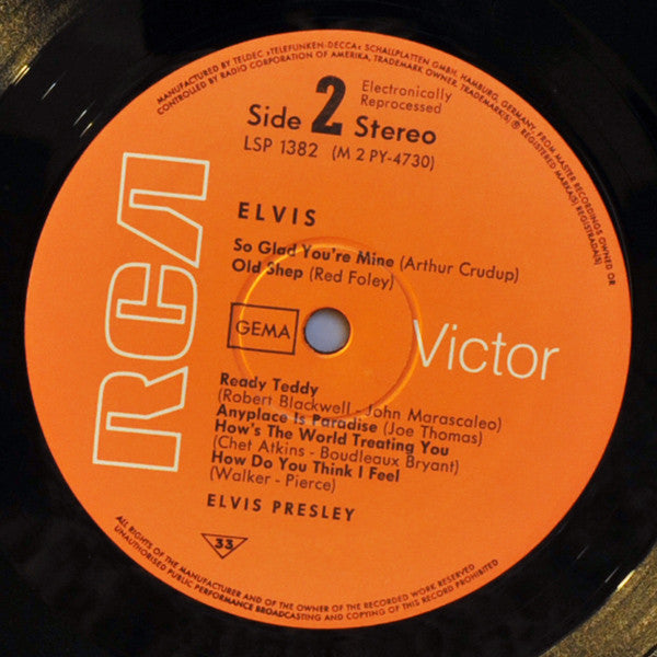 Elvis Presley : Elvis (LP, Album, RE)