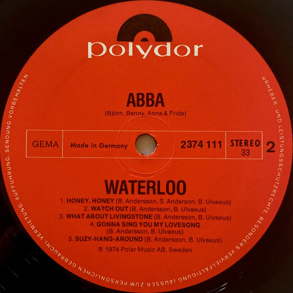 ABBA, Bjorn, Benny, Anna & Frida* : Waterloo (LP, Album)