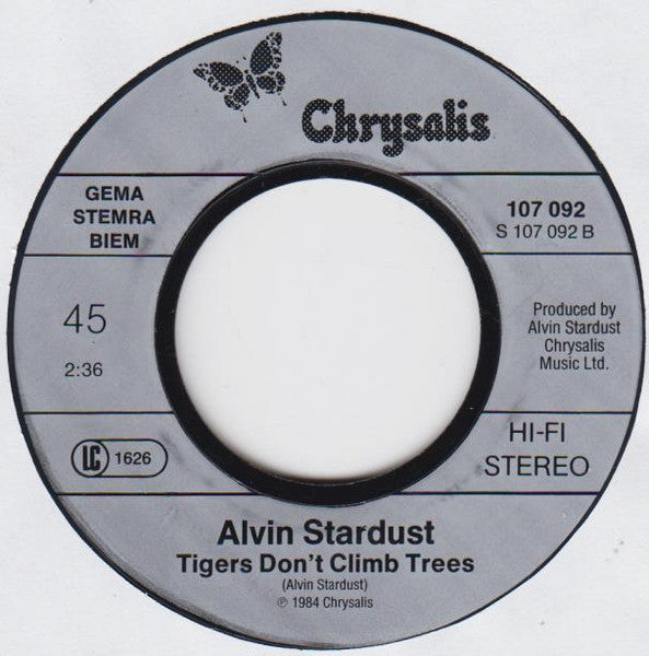 Alvin Stardust : I Won't Run Away (7")