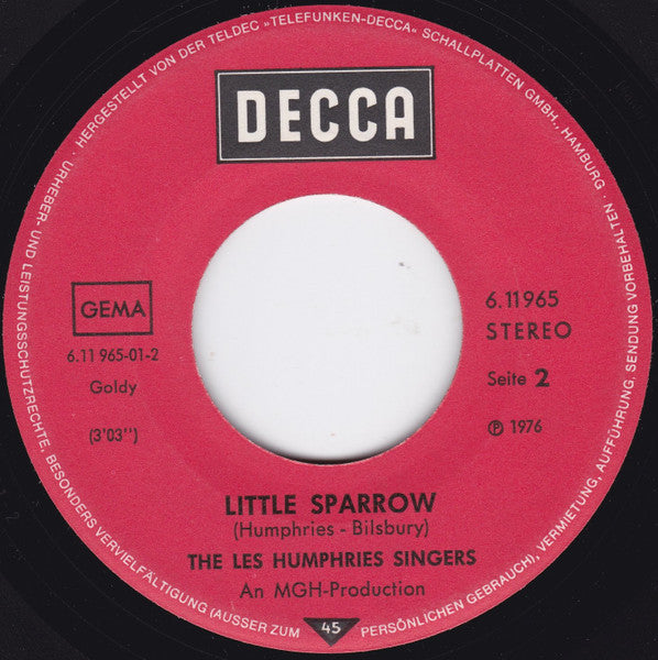 The Les Humphries Singers* : Indian War (7", Single)