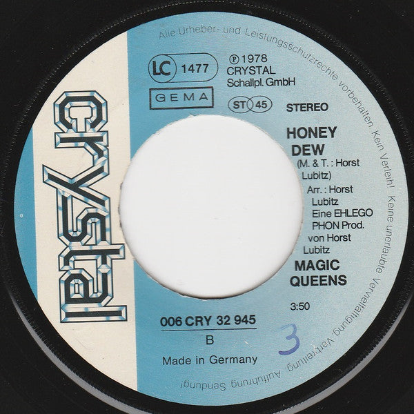 Magic Queens : No Sir...Don't You Worry / Honey Dew (7", Single)