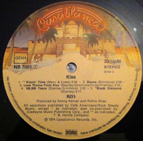 Kiss : Kiss (LP, Album, RE)