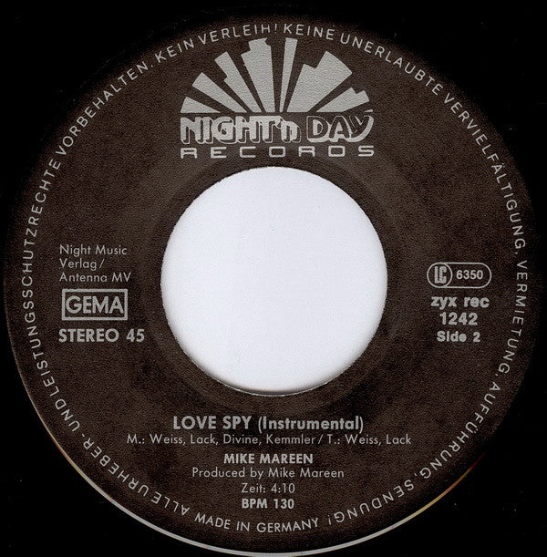 Mike Mareen : Love-Spy (7", Single)