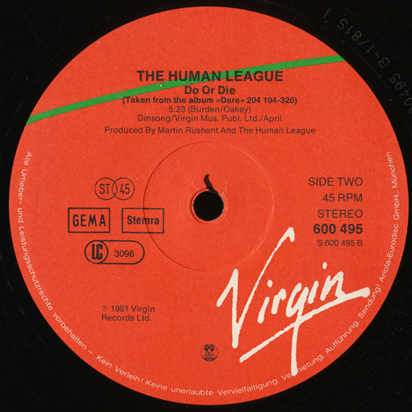 The Human League : Don't You Want Me • Seconds • Do Or Die (12", Single)
