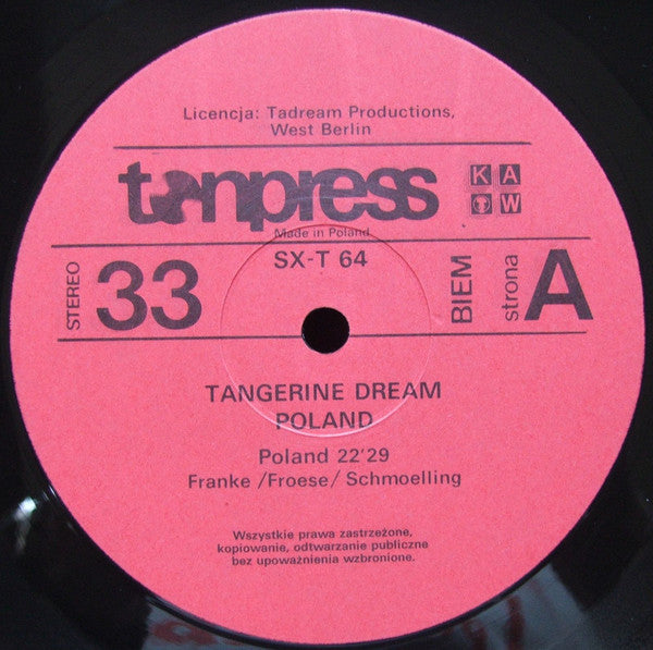 Tangerine Dream : Poland (The Warsaw Concert) (2xLP, Album)