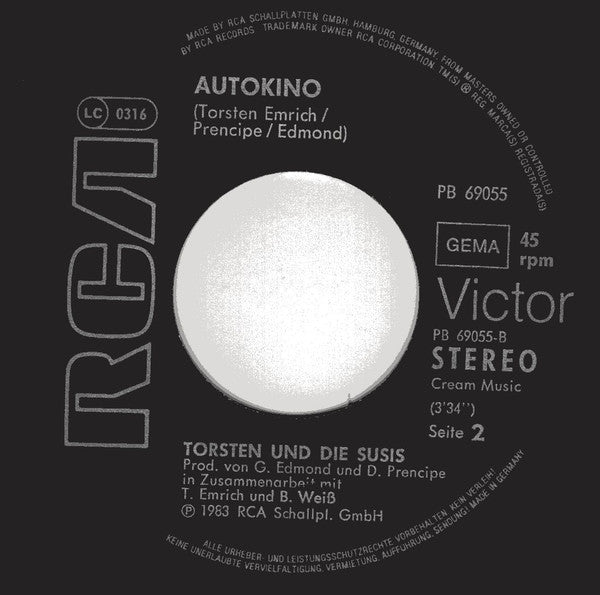 Torsten Und Die Susis : Fürst Rainier (7")