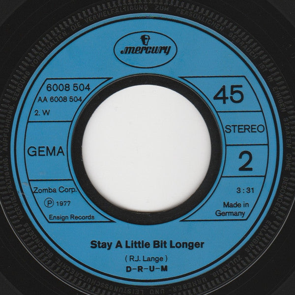 D-R-U-M : Lalabye (7", Single)