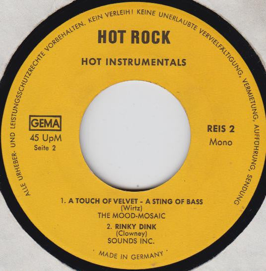 The Hunters, The Untouchables (20), The Mood-Mosaic*, Sounds Inc.* : Hot Instrumentals (7", EP, Unofficial)