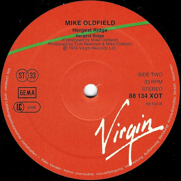 Mike Oldfield : Hergest Ridge (LP, Album, RE, gre)