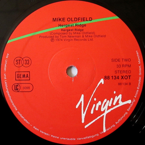 Mike Oldfield : Hergest Ridge (LP, Album, RE, gre)