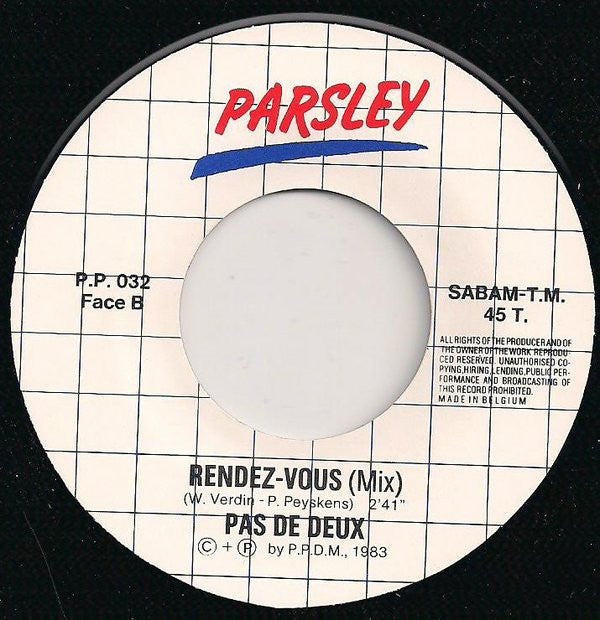 Pas De Deux : Rendez-Vous (7", Single)