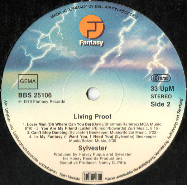 Sylvester : Living Proof (LP, Album)