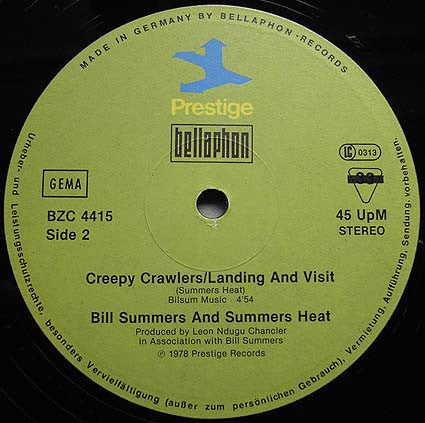 Bill Summers* : Straight To The Bank (12", Maxi)