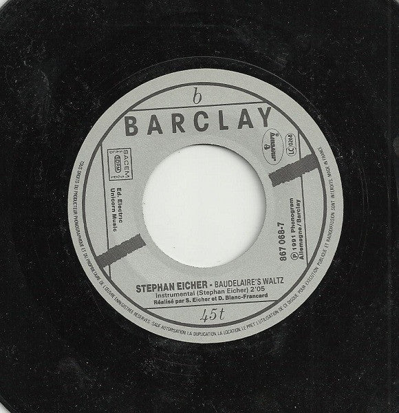 Stephan Eicher : Déjeuner En Paix (7", Single, Pap)