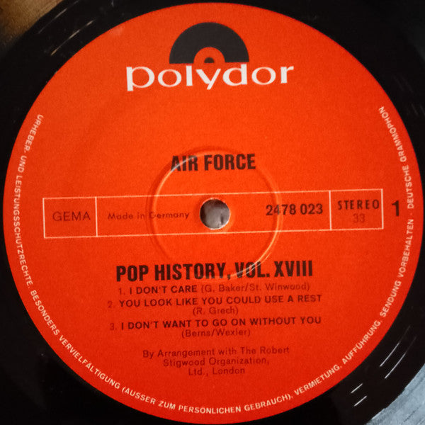 Air Force* : Pop History Vol 18 (2xLP, Comp, Gat)