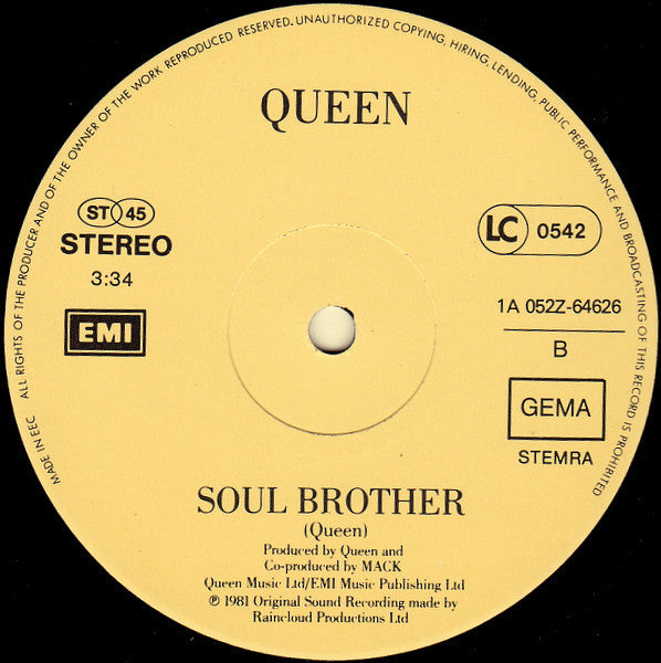 Queen & David Bowie : Under Pressure (12", Single)