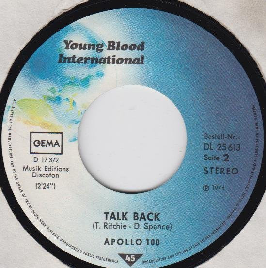 Apollo 100 : Orange Blossom Special (7", Single)