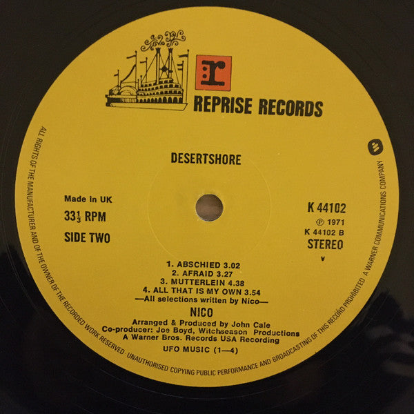 Nico (3) : Desertshore (LP, Album, RE)