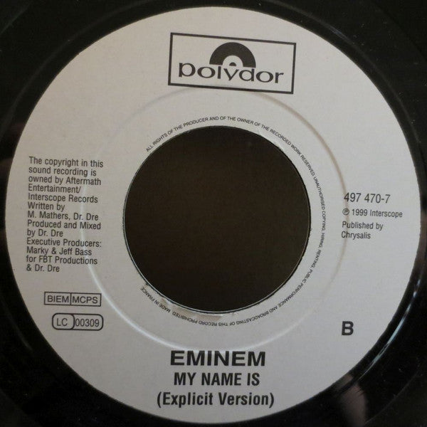 Eminem : Stan / My Name Is (7", Single)