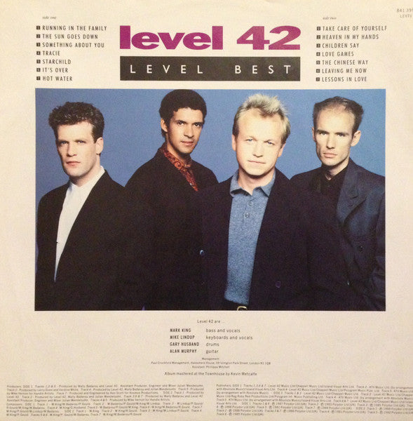 Level 42 : Level Best (A Collection Of Their Greatest Hits) (LP, Comp)