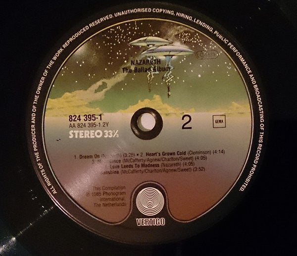 Nazareth (2) : The Ballad Album (LP, Comp)