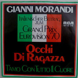 Gianni Morandi : Occhi Di Ragazza / T'Amo Con Tutto Il Cuore (7", Single)