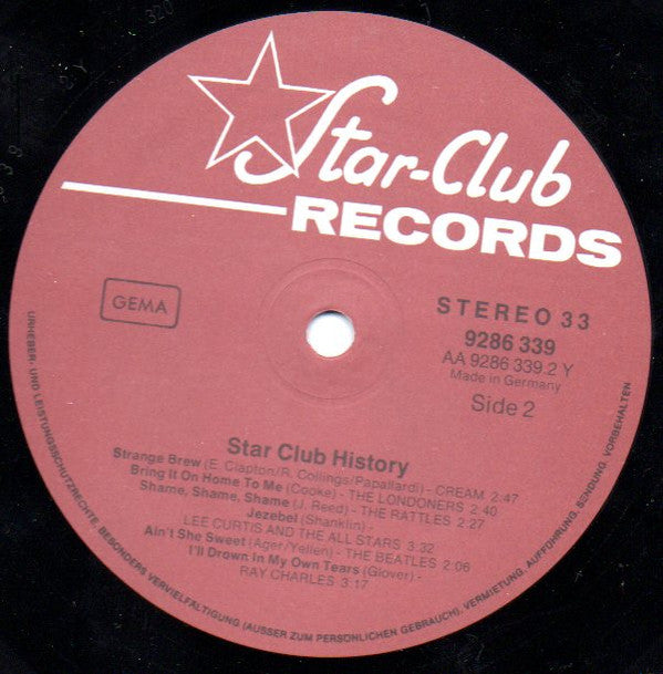 Various : Star-Club History (2xLP, Comp)