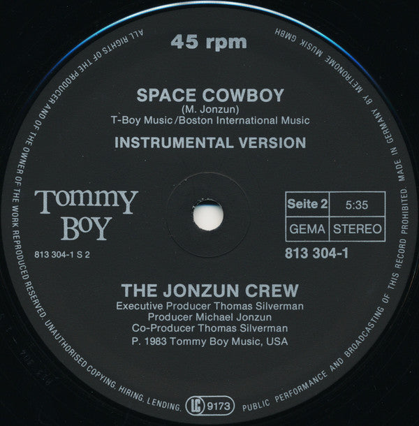 The Jonzun Crew : Space Cowboy (12")