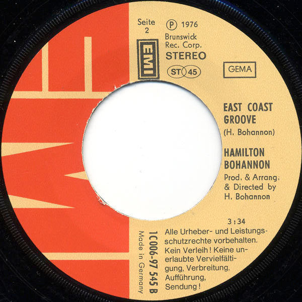 Hamilton Bohannon : Bohannon's Beat (7", Single)