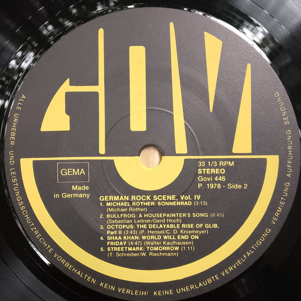 Various : German Rock Scene Vol. IV (LP, Comp)