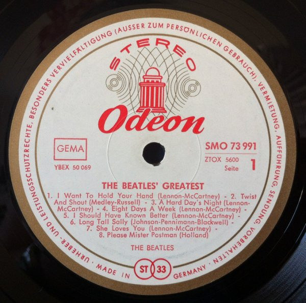 The Beatles : The Beatles' Greatest (LP, Comp, RE)
