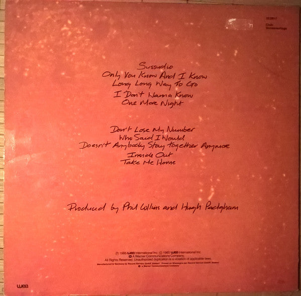 Phil Collins : No Jacket Required (LP, Album, Club)